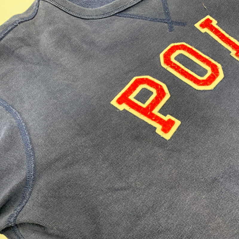 【中古品】【メンズ】 POLO RALPH LAUREN ポロ・ラルフローレン CREWNECK SWEATSHIRT クルーネック スウェット トレーナー 前V 147-260821-as-07-izu サイズ：M カラー：ネイビー 万代Net店
