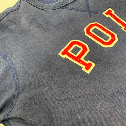 【中古品】【メンズ】 POLO RALPH LAUREN ポロ・ラルフローレン CREWNECK SWEATSHIRT クルーネック スウェット トレーナー 前V 147-260821-as-07-izu サイズ：M カラー：ネイビー 万代Net店