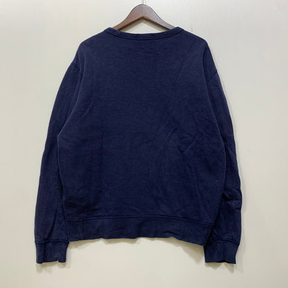 【中古品】【メンズ】 POLO RALPH LAUREN ポロ・ラルフローレン CREWNECK SWEATSHIRT クルーネック スウェット トレーナー 前V 147-260821-as-07-izu サイズ：M カラー：ネイビー 万代Net店