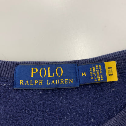 【中古品】【メンズ】 POLO RALPH LAUREN ポロ・ラルフローレン CREWNECK SWEATSHIRT クルーネック スウェット トレーナー 前V 147-260821-as-07-izu サイズ：M カラー：ネイビー 万代Net店