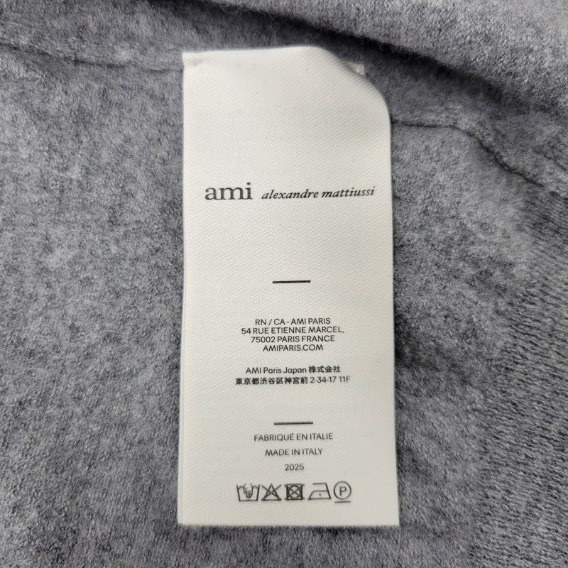 【中古品】【レディース】 AMI ALEXANDRE MATTIUSSI アミアレクサンドレマチウシ AMI DE COEUR アミ ドゥ クール ショートスリーブ カーディガン トップス 半袖 168-260812-cs-11-izu サイズ：S カラー：グレー 万代Net店