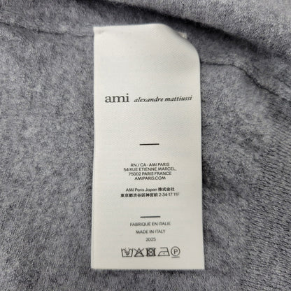 【中古品】【レディース】 AMI ALEXANDRE MATTIUSSI アミアレクサンドレマチウシ AMI DE COEUR アミ ドゥ クール ショートスリーブ カーディガン トップス 半袖 168-260812-cs-11-izu サイズ：S カラー：グレー 万代Net店