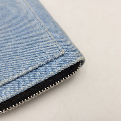 【中古品】【メンズ/レディース】 Supreme シュプリーム × HOLLYWOOD TRADING COMPANY ハリウッドトレーディングカンパニー STUDDED WALLET DENIM スタッズデニムウォレット 財布 200-260811-as-02-izu カラー：インディゴ 万代Net店