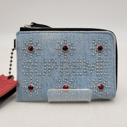 【中古品】【メンズ/レディース】 Supreme シュプリーム × HOLLYWOOD TRADING COMPANY ハリウッドトレーディングカンパニー STUDDED WALLET DENIM スタッズデニムウォレット 財布 200-260811-as-02-izu カラー：インディゴ 万代Net店