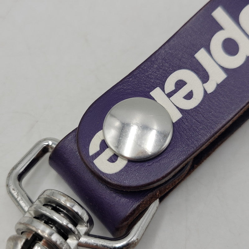 【中古品】【メンズ/レディース】 SUPREME シュプリーム 21SS LEATHER KEY LOOP レザー キー ループ 小物 192-260819-cs-11-izu カラー：パープル 万代Net店