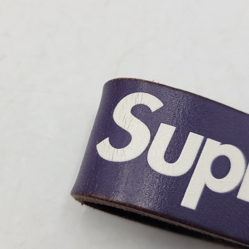 【中古品】【メンズ/レディース】 SUPREME シュプリーム 21SS LEATHER KEY LOOP レザー キー ループ 小物 192-260819-cs-11-izu カラー：パープル 万代Net店