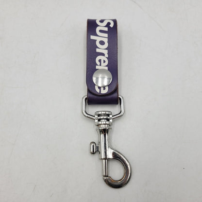 【中古品】【メンズ/レディース】 SUPREME シュプリーム 21SS LEATHER KEY LOOP レザー キー ループ 小物 192-260819-cs-11-izu カラー：パープル 万代Net店