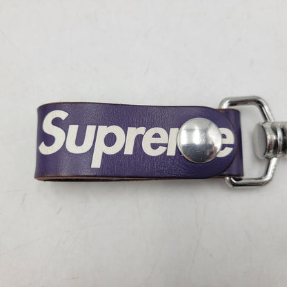 【中古品】【メンズ/レディース】 SUPREME シュプリーム 21SS LEATHER KEY LOOP レザー キー ループ 小物 192-260819-cs-11-izu カラー：パープル 万代Net店