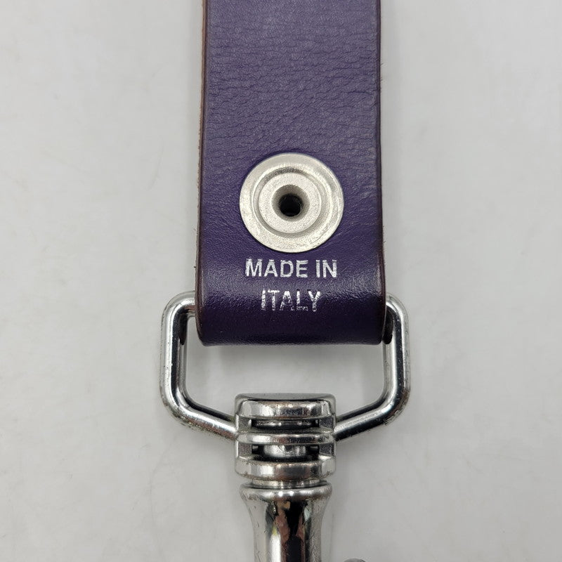 【中古品】【メンズ/レディース】 SUPREME シュプリーム 21SS LEATHER KEY LOOP レザー キー ループ 小物 192-260819-cs-11-izu カラー：パープル 万代Net店