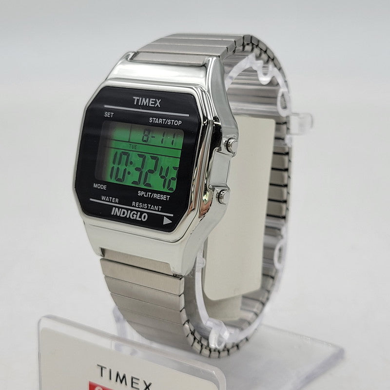 【中古品】【メンズ/レディース】 Supreme シュプリーム × TIMEX タイメックス DIGITAL WATCH TW2U03500 デジタルウォッチ 腕時計 197-260811-as-01-izu カラー：シルバー×ブラック 万代Net店
