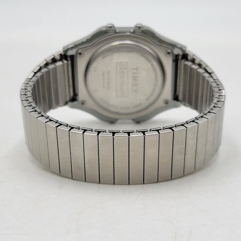 【中古品】【メンズ/レディース】 Supreme シュプリーム × TIMEX タイメックス DIGITAL WATCH TW2U03500 デジタルウォッチ 腕時計 197-260811-as-01-izu カラー：シルバー×ブラック 万代Net店
