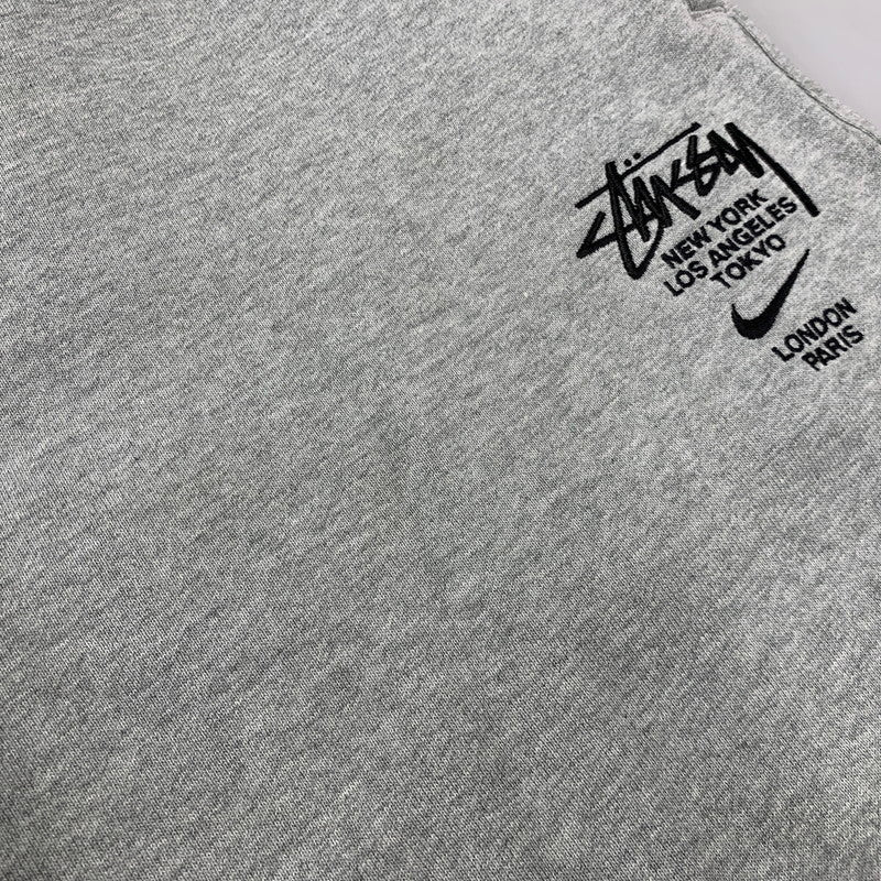 【中古品】【メンズ】 STUSSY×NIKE ステューシー ナイキ DC4227-050 INTERNATIONAL SWEATPANTS インターナショナル スウェットパンツ ボトムス ズボン 153-260812-cs-03-izu サイズ：S カラー：グレー 万代Net店