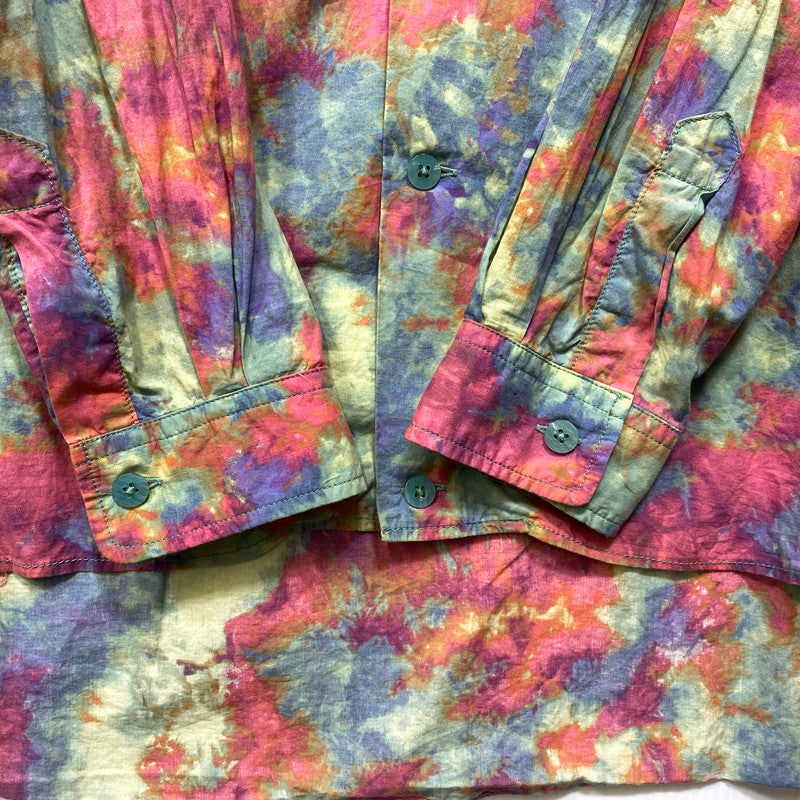 【現状渡し品】【メンズ】 varde77 バルデセブンティセブン UNEVEN DYEING LONG SLEEVE SHIRTS VR22SP-SD-SH01 ムラ染め ロングスリーブシャツ 長袖 140-260818-as-01-izu サイズ：ONE SIZE カラー：マルチカラー 万代Net店
