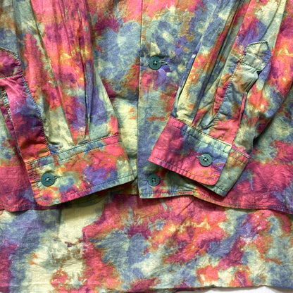 【現状渡し品】【メンズ】 varde77 バルデセブンティセブン UNEVEN DYEING LONG SLEEVE SHIRTS VR22SP-SD-SH01 ムラ染め ロングスリーブシャツ 長袖 140-260818-as-01-izu サイズ：ONE SIZE カラー：マルチカラー 万代Net店