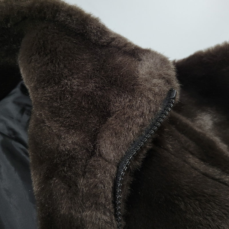 【中古品】【メンズ】 PIKO ピコ PKM-644 FAKE FUR ZIPUP JACKET フェイクファー ジップアップ ジャケット アウター 146-260824-ya-16-izu サイズ：M カラー：ダークブラウン 万代Net店