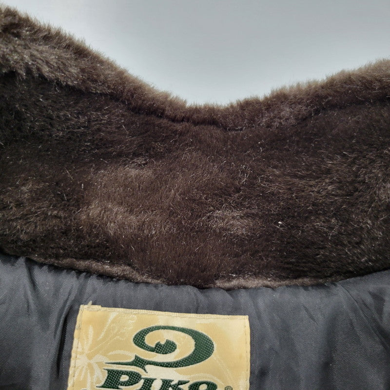 【中古品】【メンズ】 PIKO ピコ PKM-644 FAKE FUR ZIPUP JACKET フェイクファー ジップアップ ジャケット アウター 146-260824-ya-16-izu サイズ：M カラー：ダークブラウン 万代Net店