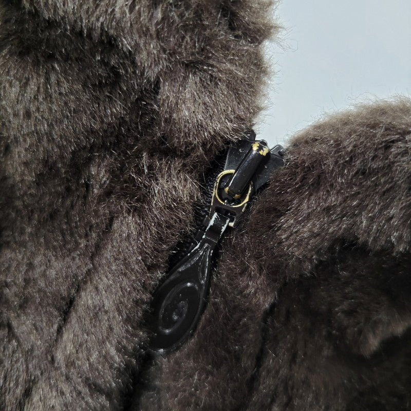 【中古品】【メンズ】 PIKO ピコ PKM-644 FAKE FUR ZIPUP JACKET フェイクファー ジップアップ ジャケット アウター 146-260824-ya-16-izu サイズ：M カラー：ダークブラウン 万代Net店