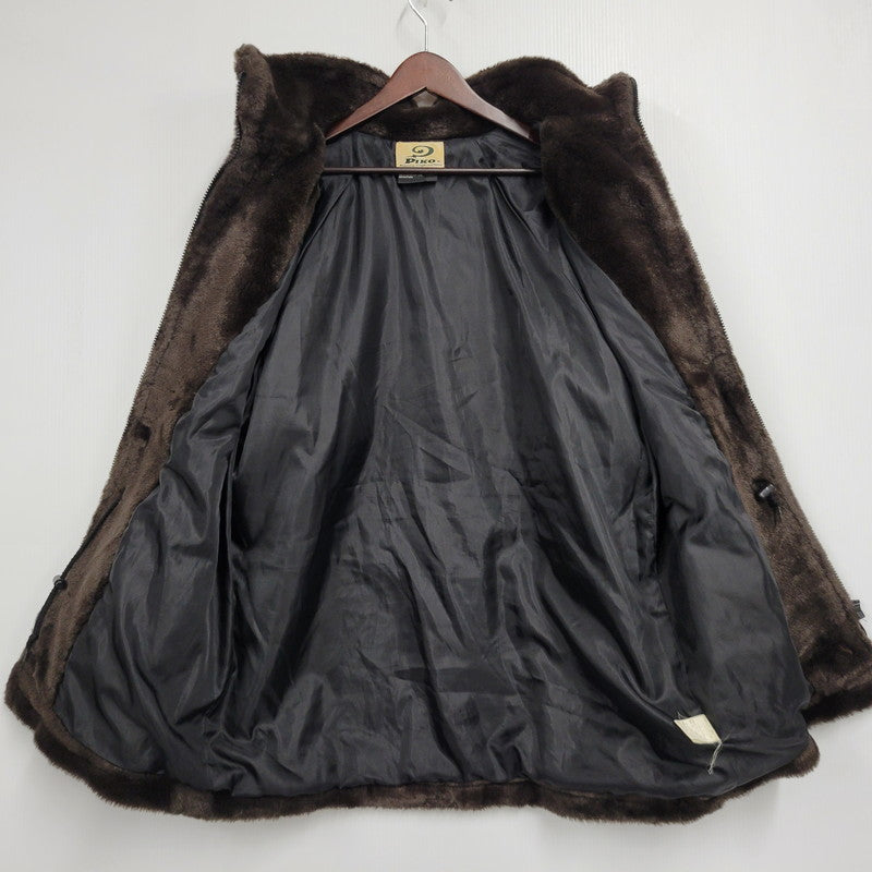【中古品】【メンズ】 PIKO ピコ PKM-644 FAKE FUR ZIPUP JACKET フェイクファー ジップアップ ジャケット アウター 146-260824-ya-16-izu サイズ：M カラー：ダークブラウン 万代Net店