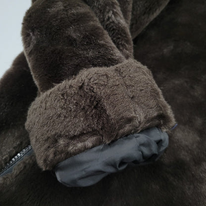 【中古品】【メンズ】 PIKO ピコ PKM-644 FAKE FUR ZIPUP JACKET フェイクファー ジップアップ ジャケット アウター 146-260824-ya-16-izu サイズ：M カラー：ダークブラウン 万代Net店