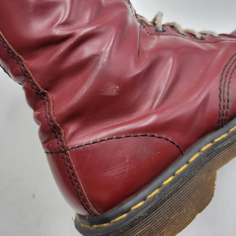 【現状渡し品】【メンズ】 DR.MARTENS ドクターマーチン 10HOLE BOOTS ホール ブーツ シューズ 靴 164-260812-cs-18-izu サイズ：不明 カラー：CHERRY RED 万代Net店