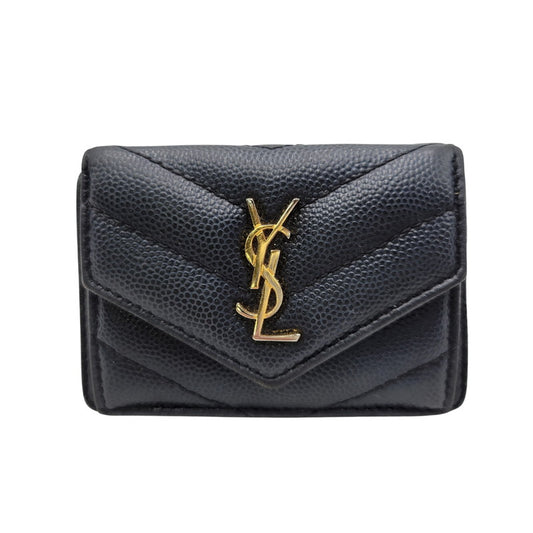【現状渡し品】【メンズ/レディース】 SAINT LAURENT サンローラン TGN505118 タイニーウォレット 財布 181-260812-cs-14-izu カラー：ネイビー系 万代Net店