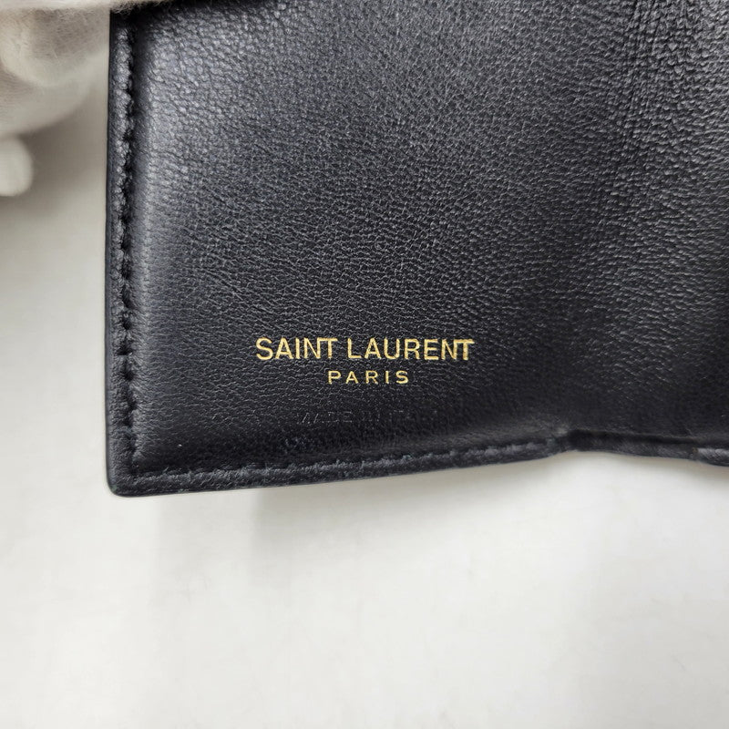 【現状渡し品】【メンズ/レディース】 SAINT LAURENT サンローラン TGN505118 タイニーウォレット 財布 181-260812-cs-14-izu カラー：ブラック 万代Net店