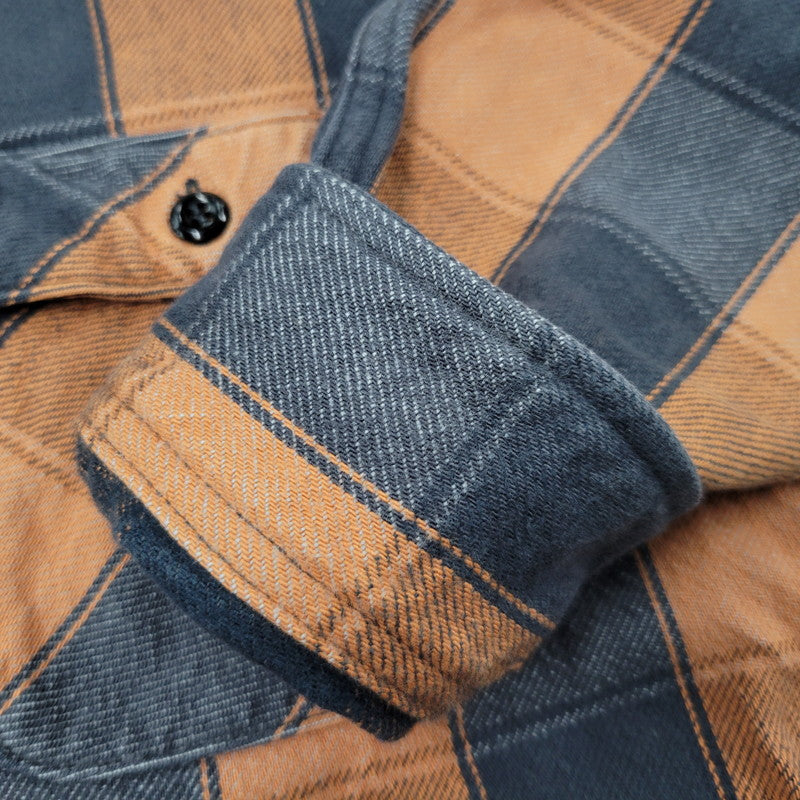 【中古品】【メンズ】 JELADO ジェラード HEAVY FLANNEL SHIRT ヘビー フランネル シャツ トップス 長袖 145-260824-ya-08-izu サイズ：M カラー：オレンジ×グレー 万代Net店