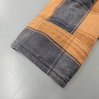 【中古品】【メンズ】 JELADO ジェラード HEAVY FLANNEL SHIRT ヘビー フランネル シャツ トップス 長袖 145-260824-ya-08-izu サイズ：M カラー：オレンジ×グレー 万代Net店