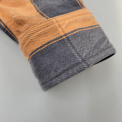 【中古品】【メンズ】 JELADO ジェラード HEAVY FLANNEL SHIRT ヘビー フランネル シャツ トップス 長袖 145-260824-ya-08-izu サイズ：M カラー：オレンジ×グレー 万代Net店