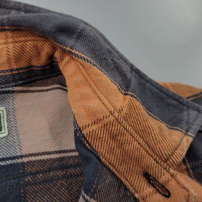 【中古品】【メンズ】 JELADO ジェラード HEAVY FLANNEL SHIRT ヘビー フランネル シャツ トップス 長袖 145-260824-ya-08-izu サイズ：M カラー：オレンジ×グレー 万代Net店