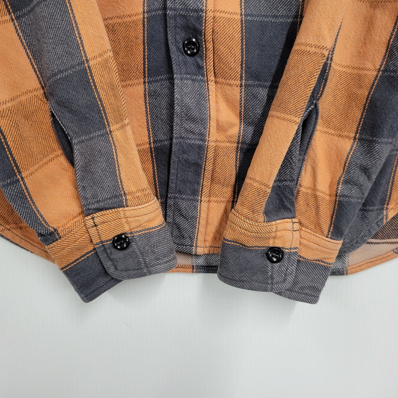 【中古品】【メンズ】 JELADO ジェラード HEAVY FLANNEL SHIRT ヘビー フランネル シャツ トップス 長袖 145-260824-ya-08-izu サイズ：M カラー：オレンジ×グレー 万代Net店