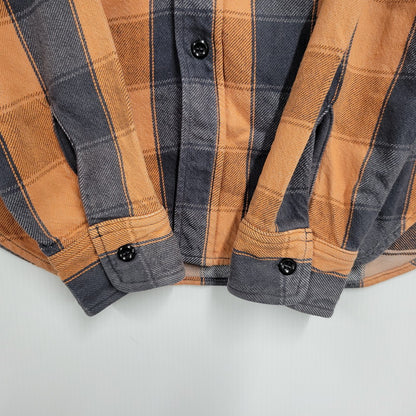 【中古品】【メンズ】 JELADO ジェラード HEAVY FLANNEL SHIRT ヘビー フランネル シャツ トップス 長袖 145-260824-ya-08-izu サイズ：M カラー：オレンジ×グレー 万代Net店