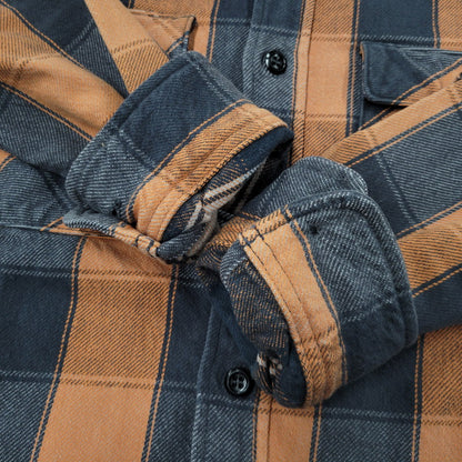 【中古品】【メンズ】 JELADO ジェラード HEAVY FLANNEL SHIRT ヘビー フランネル シャツ トップス 長袖 145-260824-ya-08-izu サイズ：M カラー：オレンジ×グレー 万代Net店