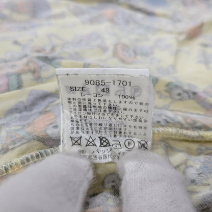 【中古品】【メンズ】 LOST IN ALBION ロスト・イン・アルビオン 9085-1701 RAYON SKULL S S SHIRT レーヨン スカル ショートスリーブ シャツ トップス 半袖 141-260824-ya-07-izu サイズ：M（48） カラー：イエロー 万代Net店