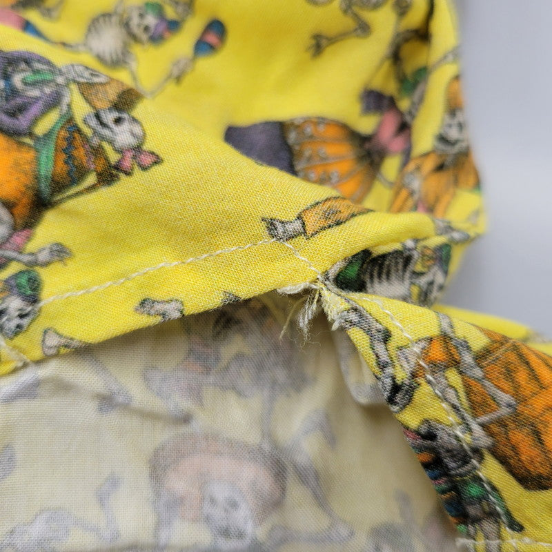 【中古品】【メンズ】 LOST IN ALBION ロスト・イン・アルビオン 9085-1701 RAYON SKULL S S SHIRT レーヨン スカル ショートスリーブ シャツ トップス 半袖 141-260824-ya-07-izu サイズ：M（48） カラー：イエロー 万代Net店