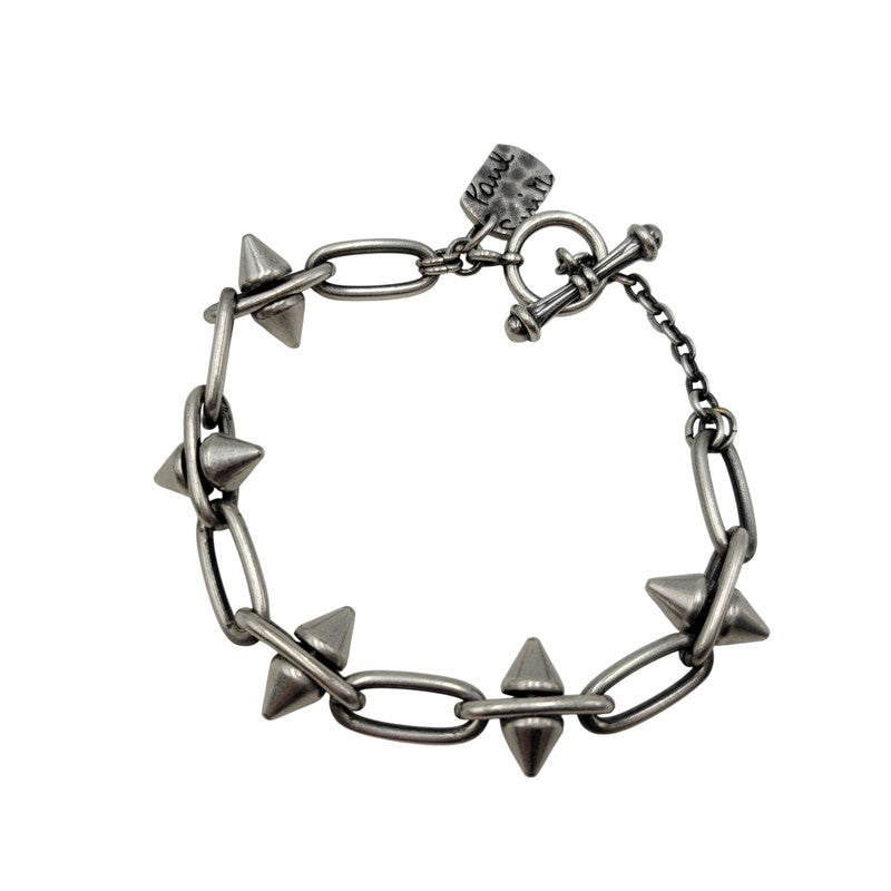 【中古品】【メンズ/レディース】 PAUL SMITH ポール・スミス M1A BRAC MSPIKE 82 SPIKE CHAIN BRACELET スパイク チェーン ブレスレット アクセサリー 192-260812-cs-16-izu カラー：シルバー 万代Net店