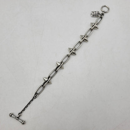 【中古品】【メンズ/レディース】 PAUL SMITH ポール・スミス M1A BRAC MSPIKE 82 SPIKE CHAIN BRACELET スパイク チェーン ブレスレット アクセサリー 192-260812-cs-16-izu カラー：シルバー 万代Net店