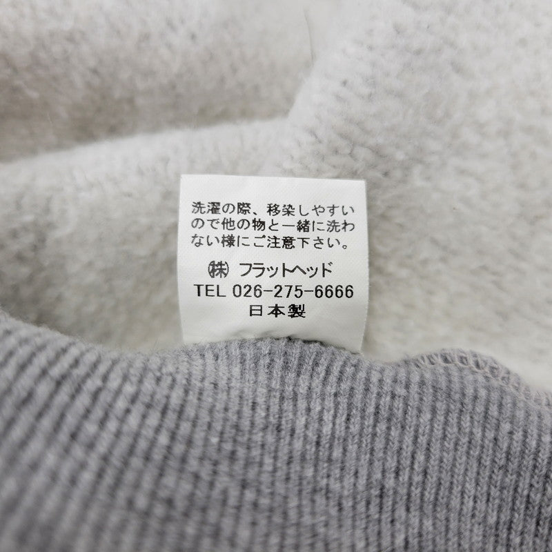 【中古品】【メンズ】 THE FLAT HEAD ザ フラット ヘッド 雪柄 ZIP UP SWEATSHIRT ジップアップ スウェット シャツ トップス 長袖 145-260824-ya-09-izu サイズ：40 カラー：グレー 万代Net店