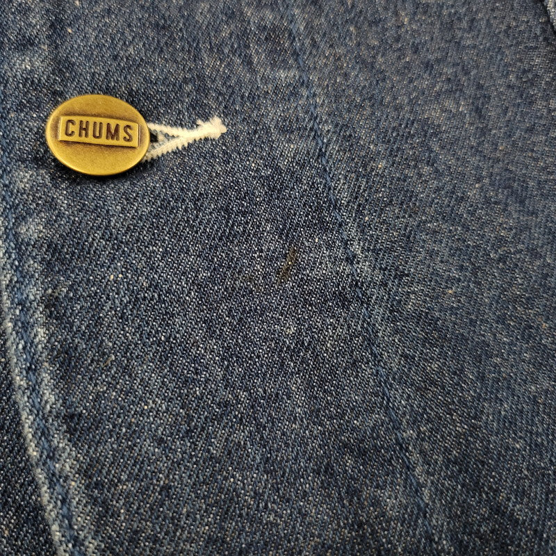 【中古品】【メンズ】 CHUMS チャムス CH04-1065 DENIM COVERALL デニム カバーオール　アウター 144-260824-ya-14-izu サイズ：S カラー：インディゴ 万代Net店