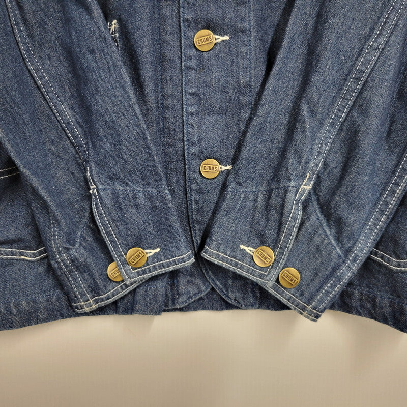 【中古品】【メンズ】 CHUMS チャムス CH04-1065 DENIM COVERALL デニム カバーオール　アウター 144-260824-ya-14-izu サイズ：S カラー：インディゴ 万代Net店