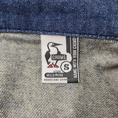 【中古品】【メンズ】 CHUMS チャムス CH04-1065 DENIM COVERALL デニム カバーオール　アウター 144-260824-ya-14-izu サイズ：S カラー：インディゴ 万代Net店