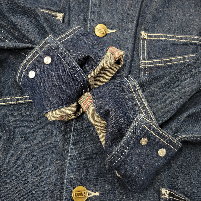 【中古品】【メンズ】 CHUMS チャムス CH04-1065 DENIM COVERALL デニム カバーオール　アウター 144-260824-ya-14-izu サイズ：S カラー：インディゴ 万代Net店