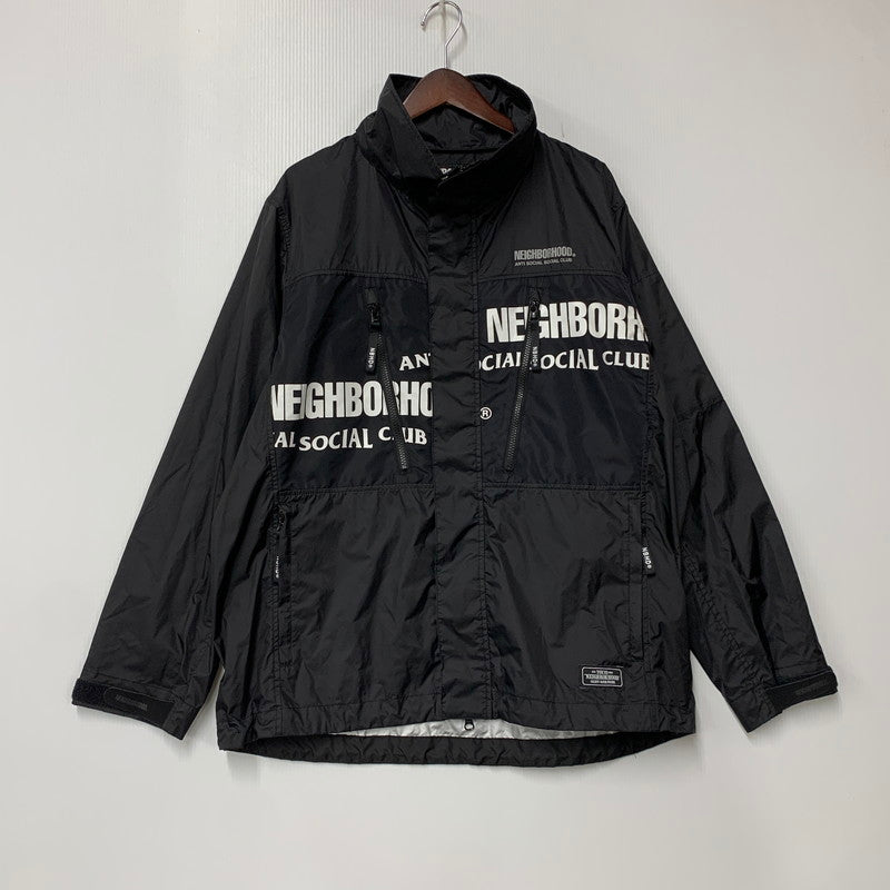 【中古品】【メンズ】 NEIGHBORHOOD × ANTI SOCIAL SOCIAL CLUB 192TSASN-JKM01S ネイバーフッド アンチソーシャルソーシャルクラブ 19AW ASSC.ECWCS N-JKT ナイロンジャケット アウター 142-260812-cs-07-izu サイズ：L カラー：ブラック 万代Net店