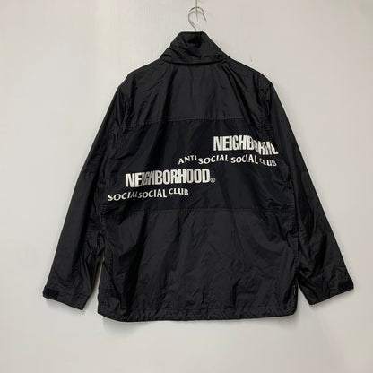 【中古品】【メンズ】 NEIGHBORHOOD × ANTI SOCIAL SOCIAL CLUB 192TSASN-JKM01S ネイバーフッド アンチソーシャルソーシャルクラブ 19AW ASSC.ECWCS N-JKT ナイロンジャケット アウター 142-260812-cs-07-izu サイズ：L カラー：ブラック 万代Net店