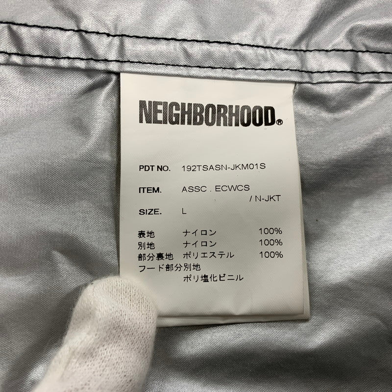【中古品】【メンズ】 NEIGHBORHOOD × ANTI SOCIAL SOCIAL CLUB 192TSASN-JKM01S ネイバーフッド アンチソーシャルソーシャルクラブ 19AW ASSC.ECWCS N-JKT ナイロンジャケット アウター 142-260812-cs-07-izu サイズ：L カラー：ブラック 万代Net店
