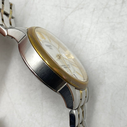 【中古品】【メンズ/レディース】 TISSOT ティソ T099207A CHEMIN DES TOURELLES POWERMATIC 80 MOTHER OF PEARL DIAL AUTOMATIC DATE WATCH 時計 197-260813-kh-01-izu カラー：シルバー×ゴールド 万代Net店