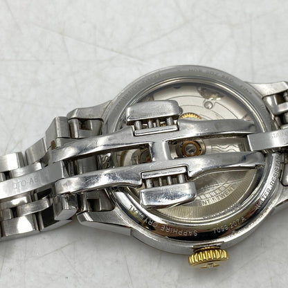 【中古品】【メンズ/レディース】 TISSOT ティソ T099207A CHEMIN DES TOURELLES POWERMATIC 80 MOTHER OF PEARL DIAL AUTOMATIC DATE WATCH 時計 197-260813-kh-01-izu カラー：シルバー×ゴールド 万代Net店