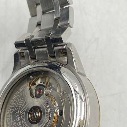 【中古品】【メンズ/レディース】 TISSOT ティソ T099207A CHEMIN DES TOURELLES POWERMATIC 80 MOTHER OF PEARL DIAL AUTOMATIC DATE WATCH 時計 197-260813-kh-01-izu カラー：シルバー×ゴールド 万代Net店