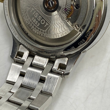 【中古品】【メンズ/レディース】 TISSOT ティソ T099207A CHEMIN DES TOURELLES POWERMATIC 80 MOTHER OF PEARL DIAL AUTOMATIC DATE WATCH 時計 197-260813-kh-01-izu カラー：シルバー×ゴールド 万代Net店