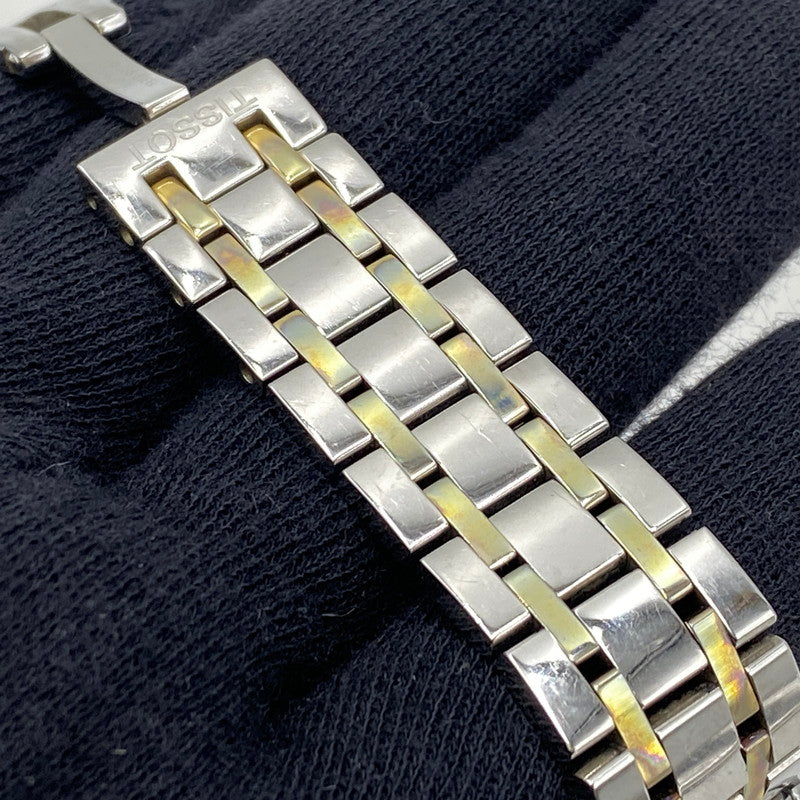 【中古品】【メンズ/レディース】 TISSOT ティソ T099207A CHEMIN DES TOURELLES POWERMATIC 80 MOTHER OF PEARL DIAL AUTOMATIC DATE WATCH 時計 197-260813-kh-01-izu カラー：シルバー×ゴールド 万代Net店